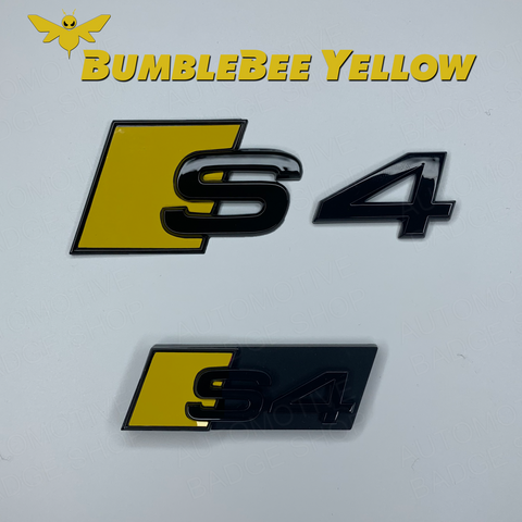 Bumblebee Yellow S4 Rear and Grill Badge