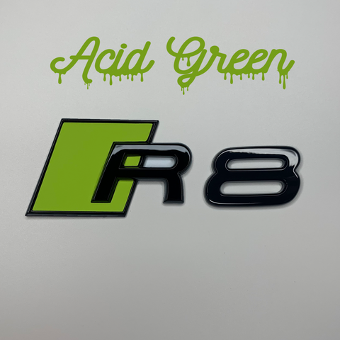 Acid Green R8 Rear Badge