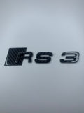 Audi RS3 Carbon Fibre Rear Badge