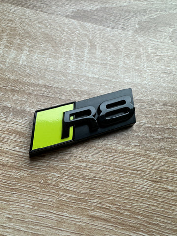 Acid Green R8 Grill Badge