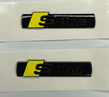 x2 S Line Side Badges Bumblebee Yellow