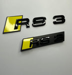 Bumblebee Yellow RS3 Rear and Grill Badge