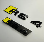 Bumblebee Yellow RS4 Rear and Grill Badge