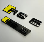 Bumblebee Yellow RS5 Rear and Grill Badge