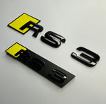 Bumblebee Yellow RS3 Rear and Grill Badge