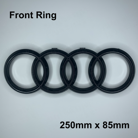 250mm x 85mm - Front Gloss Black Ring for grill