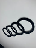 192mm x 68mm - Rear Curved Gloss Black Ring