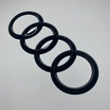 185 x 65mm - Rear or Front Gloss Black Ring