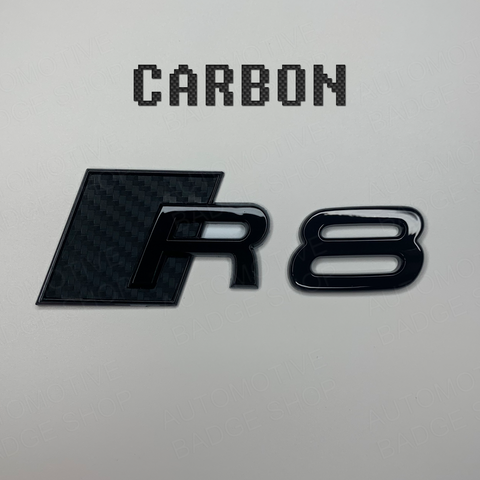 Carbon Square R8 Rear Badge