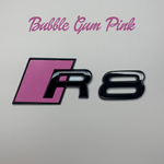 Bubble Gum Pink R8 Rear Badge