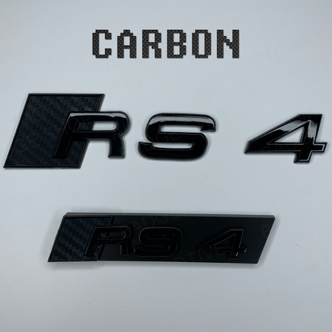 Carbon RS4 Rear and Grill Badge