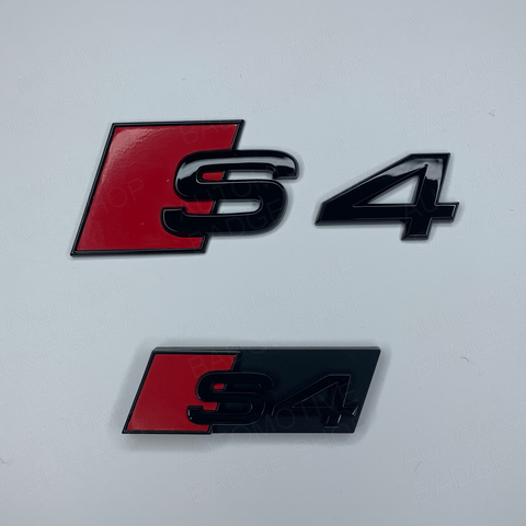 Red S4 Rear and Grill Badge