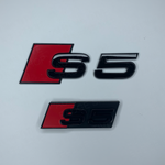 Red S5 Rear and Grill Badge