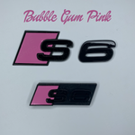 Bubble Gum Pink S6 Rear and Grill Badge