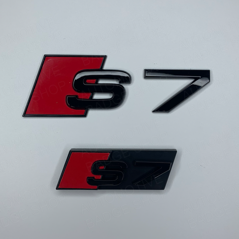 Red S7 Rear and Grill Badge