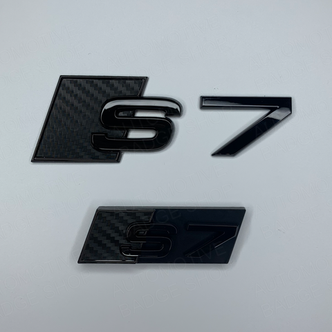 Carbon S7 Rear and Grill Badge