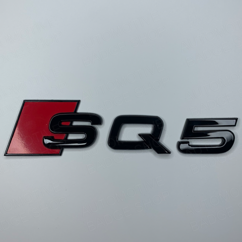Red SQ5 Rear Badge