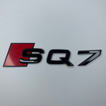Red SQ7 Rear Badge