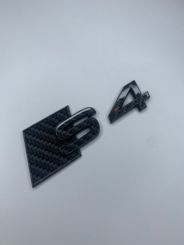 Audi S4 Carbon Fibre Rear Badge