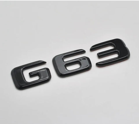G63 Gloss Black Badge - New style