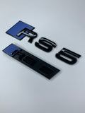 Ultramarine Blue RS5 Rear and Grill Badge