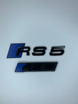Ultramarine Blue RS5 Rear and Grill Badge