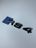 Ultramarine Blue RS4 Rear Badge