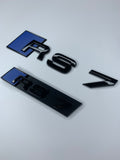 Ultramarine Blue RS7 Rear and Grill Badge