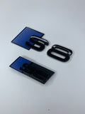 Ultramarine Blue S8 Rear and Grill Badge