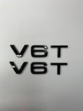 X2 V6T Gloss Black Side Badges