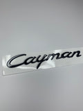 Cayman Gloss Black Rear Badge