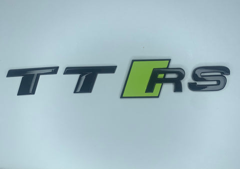 Acid Green TTRS Rear Badge