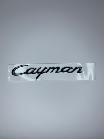 Cayman Gloss Black Rear Badge
