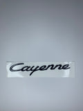 Cayenne Gloss Black Rear Badge