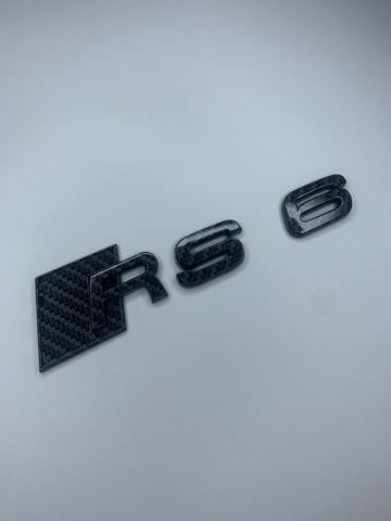 Audi RS6 Carbon Fibre Rear Badge