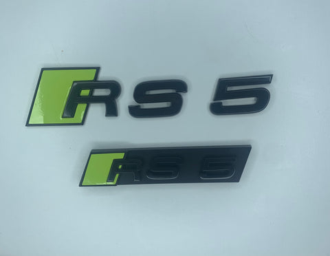 Acid Green RS5 Rear and Grill Badge
