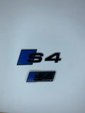Ultramarine Blue S4 Rear and Grill Badge