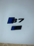 Ultramarine Blue S7 Rear and Grill Badge