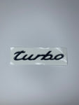 Turbo Gloss Black Rear Badge