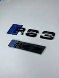Ultramarine Blue RS3 Rear and Grill Badge